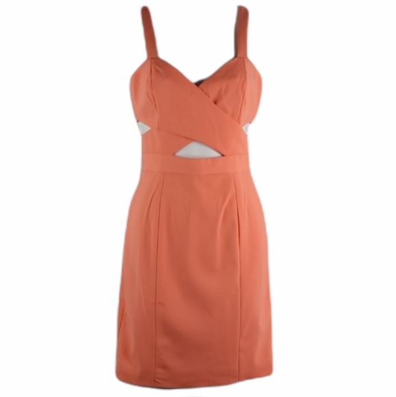 jay godfrey orange dress Papaya Benioff Dress